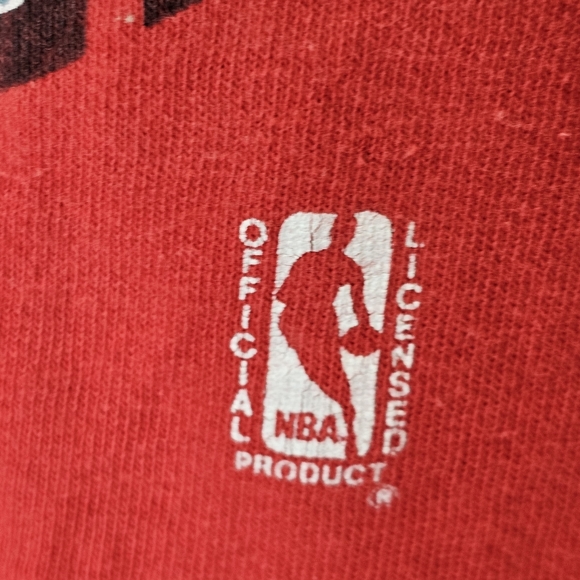 VINTAGE SALEM JORDAN CHICAGO BULLS NBA T-SHIRT 1991 MADE IN USA SIZE L. - Picture 2 of 16